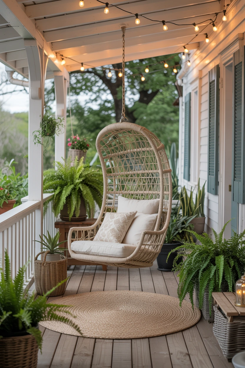 boho woven swing chairs