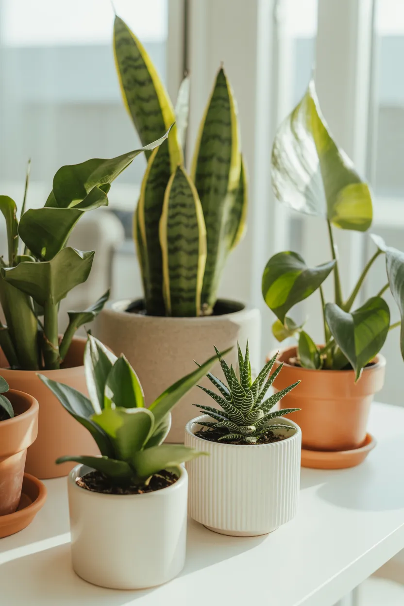 potted desktop greenery