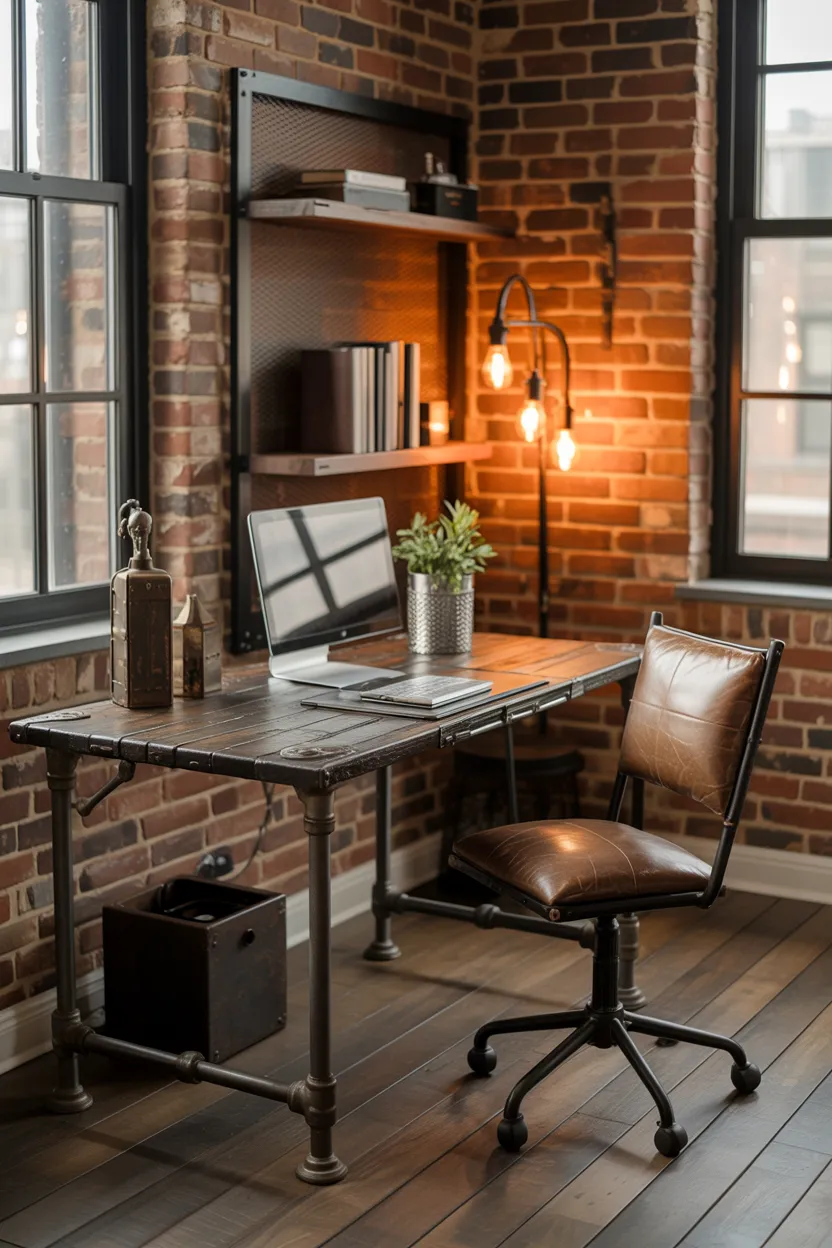 industrial pipe desk