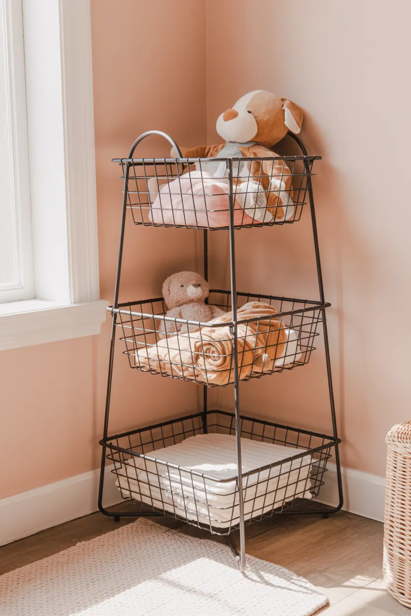 corner wire baskets