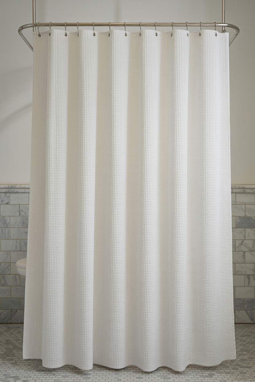 floor-to-ceiling shower curtain