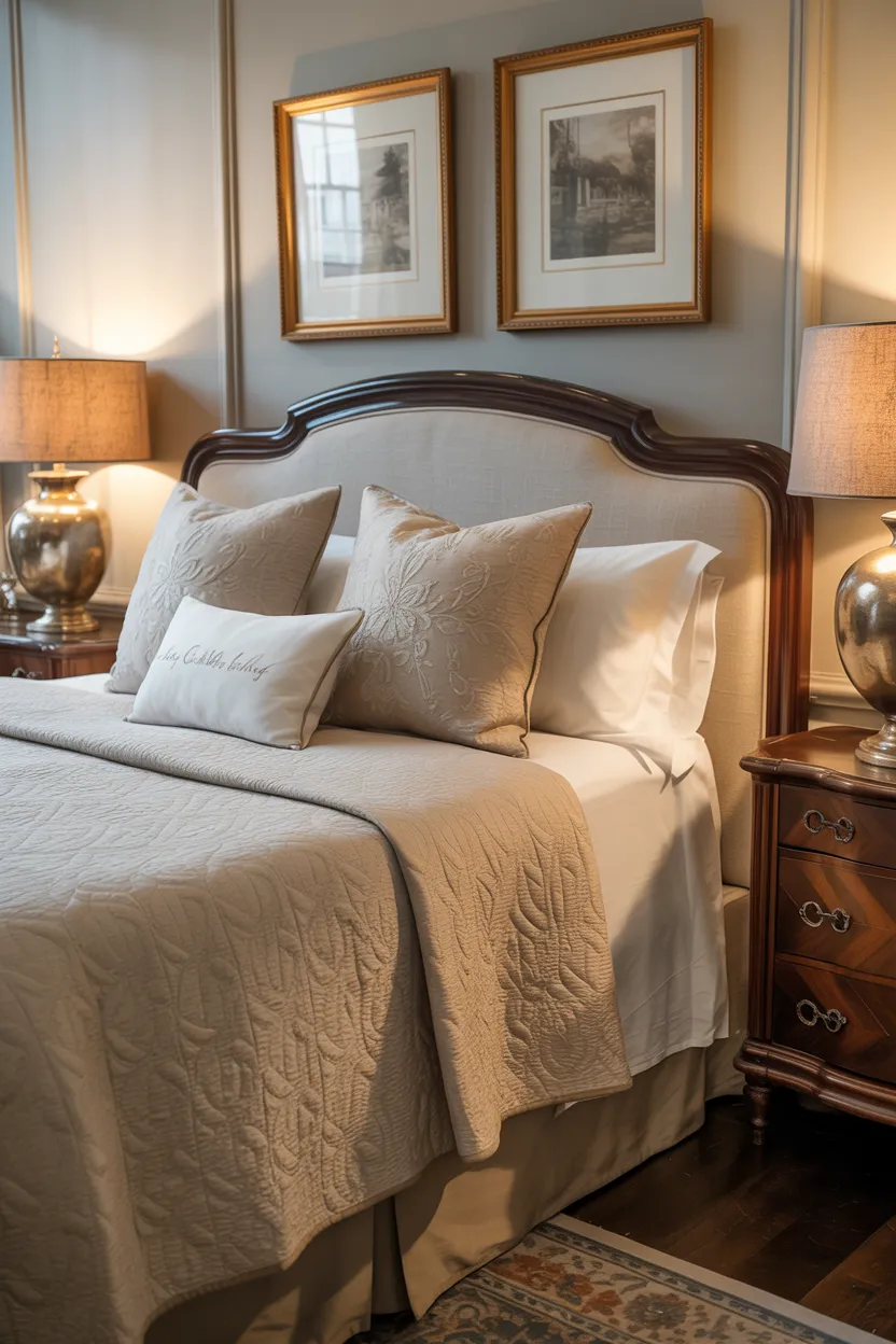 quilted coverlet layers