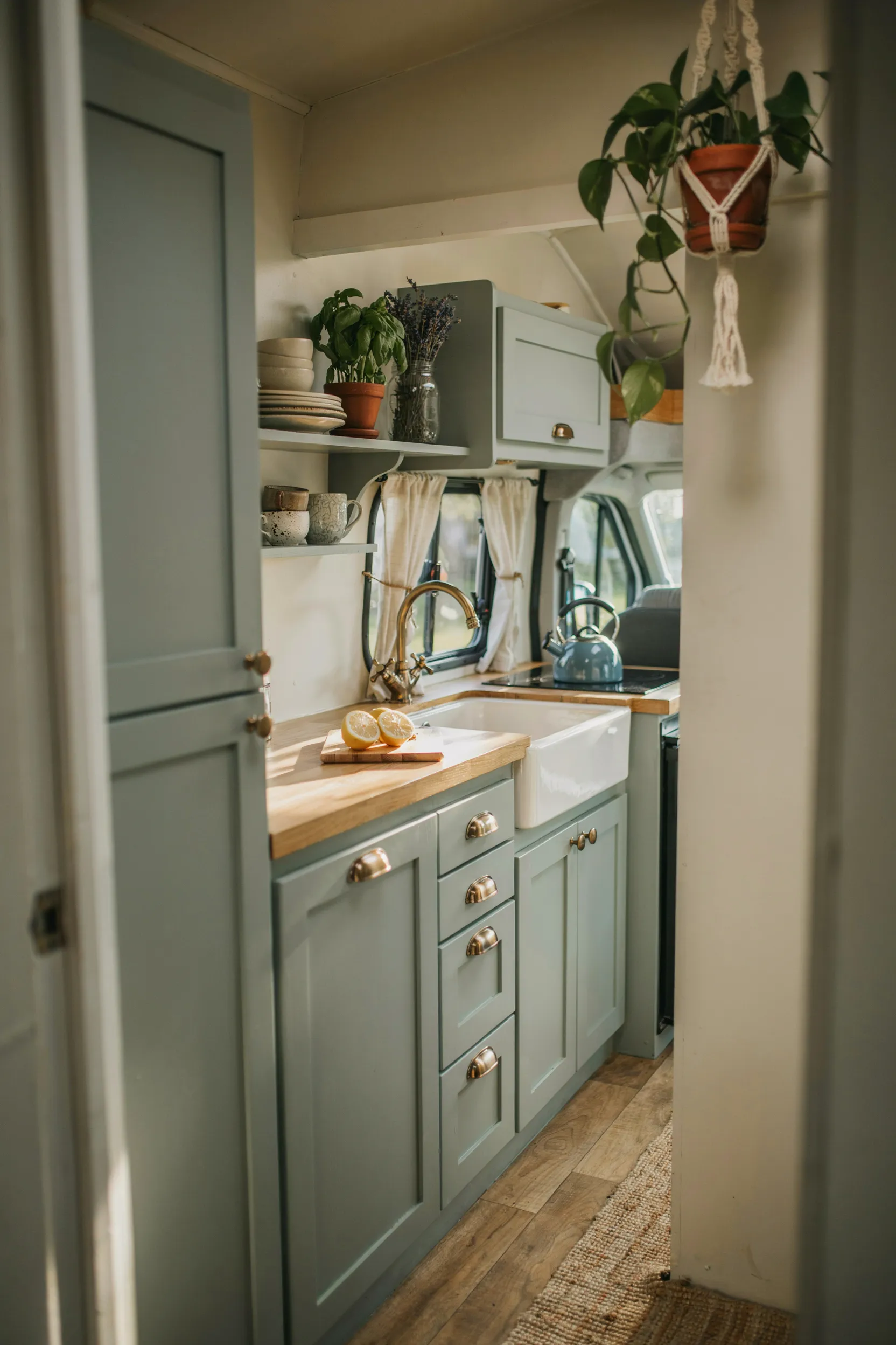sage green shaker cabinets