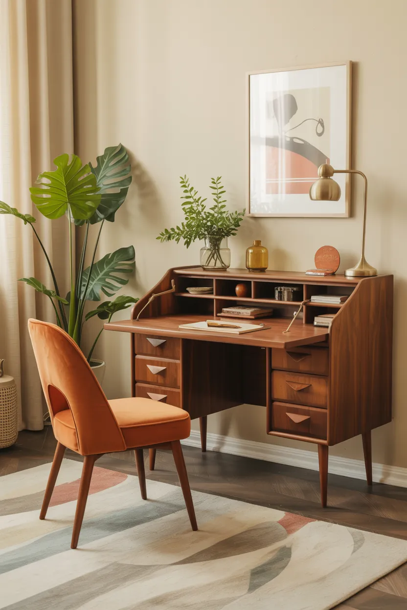 mid-century modern bureau