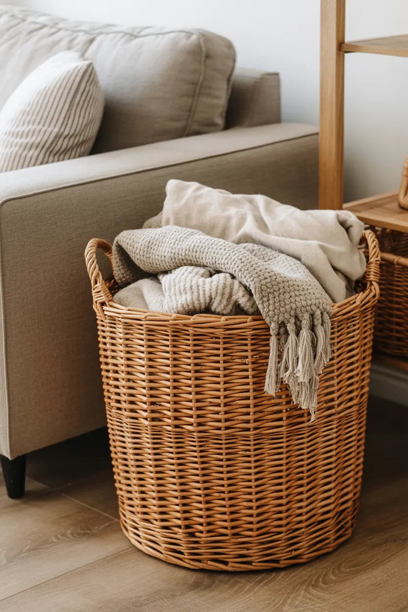 woven wicker baskets