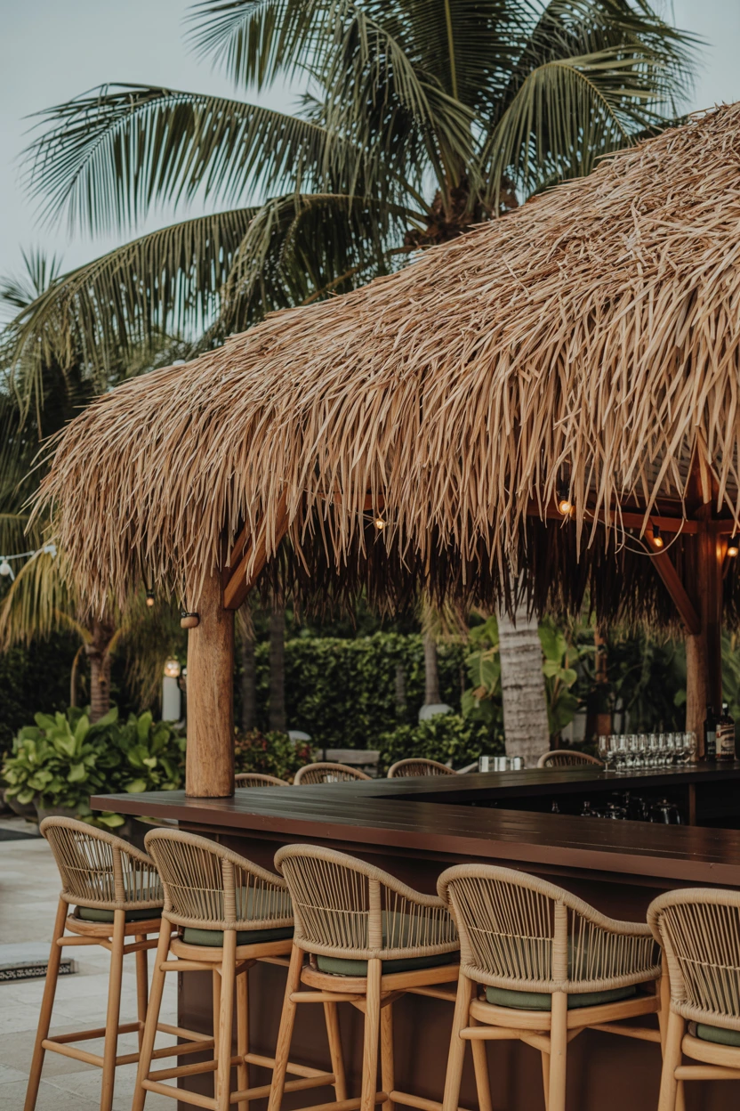 thatch roof accents