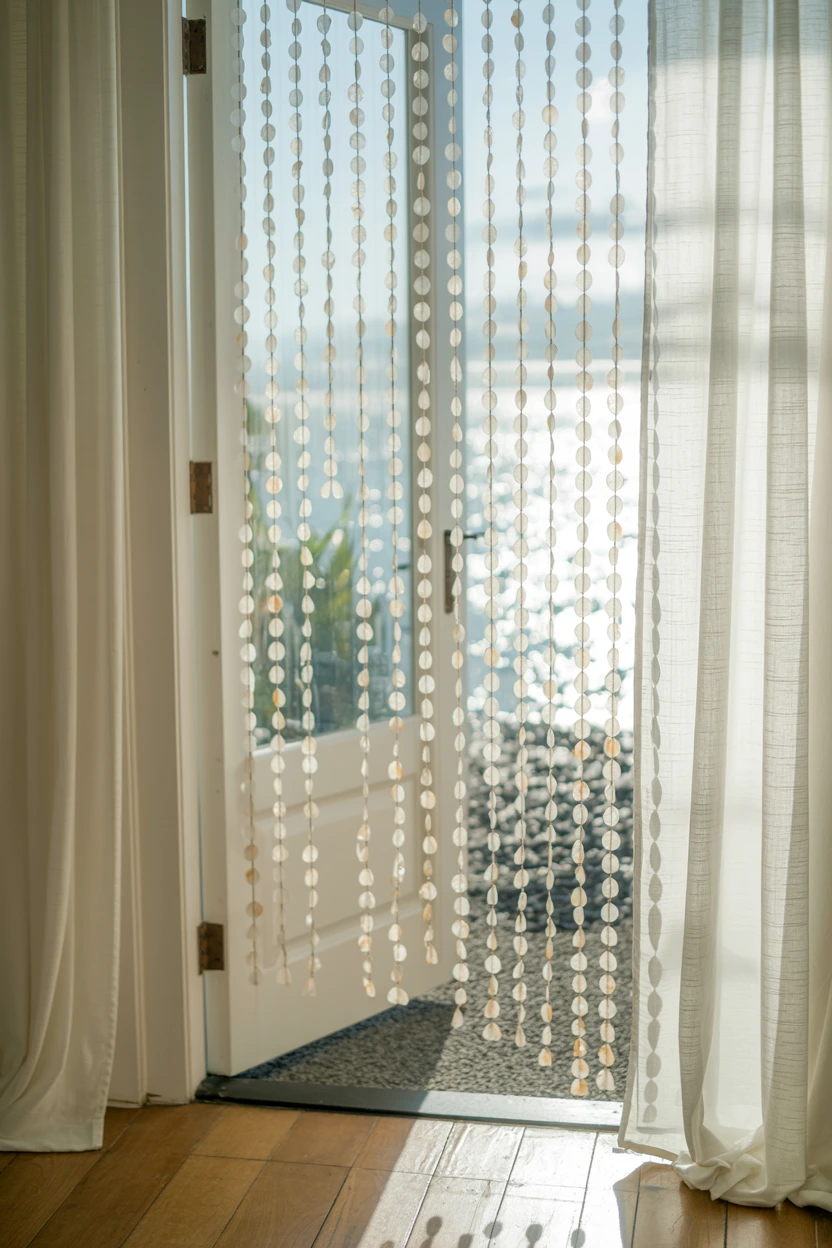 shell string curtains