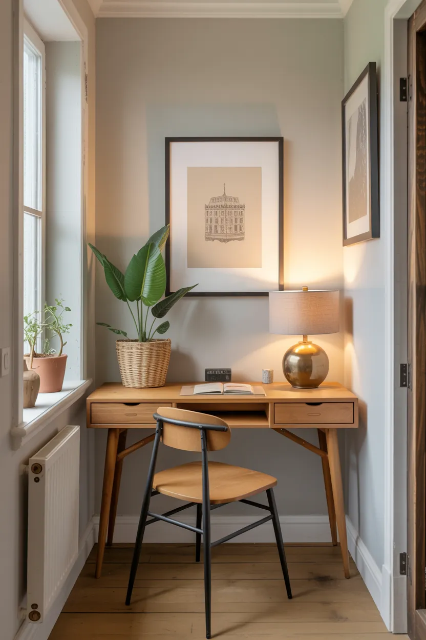 slim console desk
