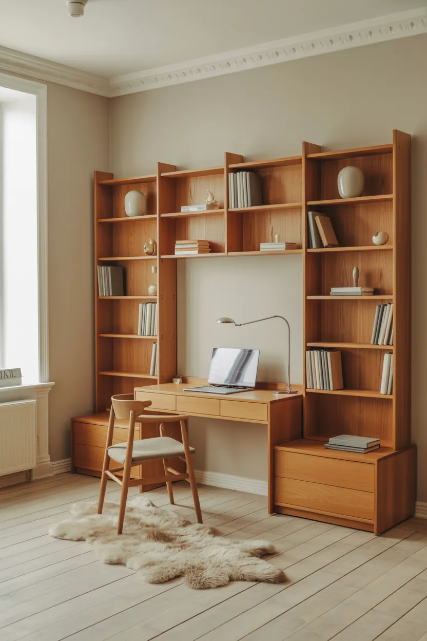 scandinavian modular shelving