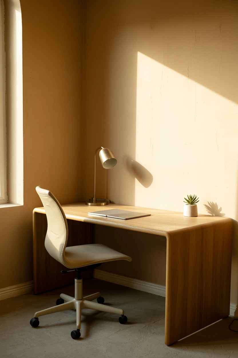harmonious home office nook
