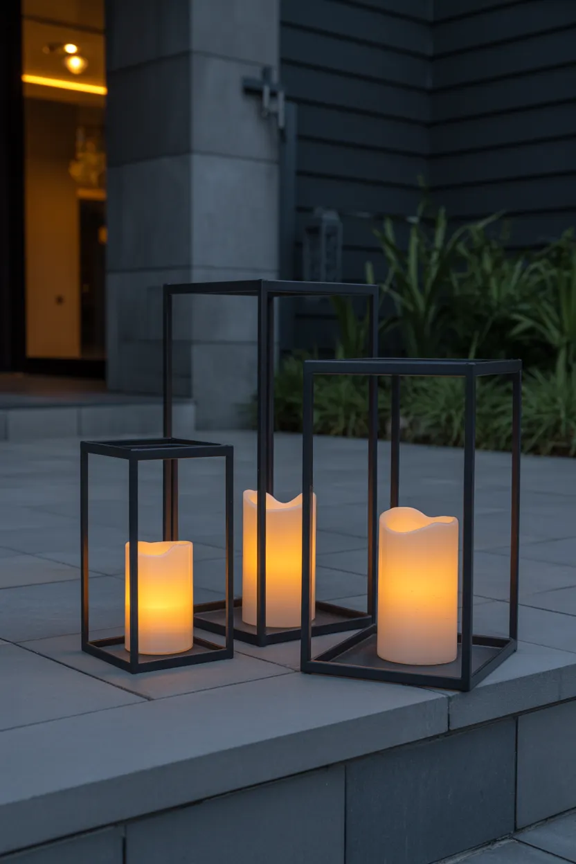 minimalist lantern trios
