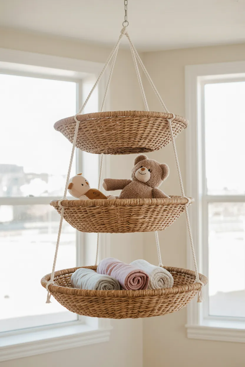 tiered hanging baskets