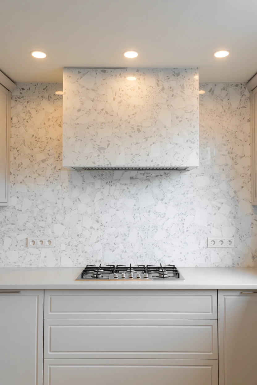minimalist terrazzo slab