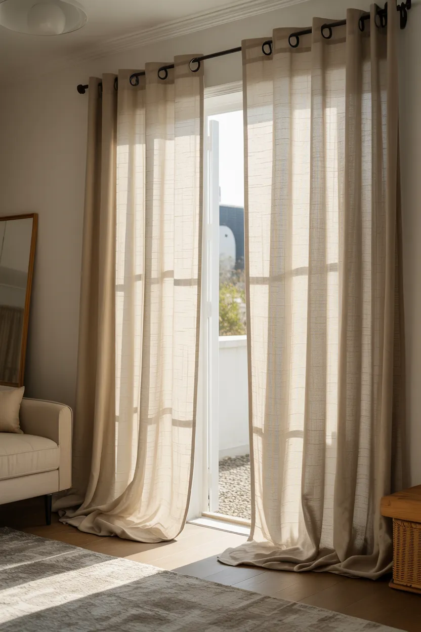 linen window curtains