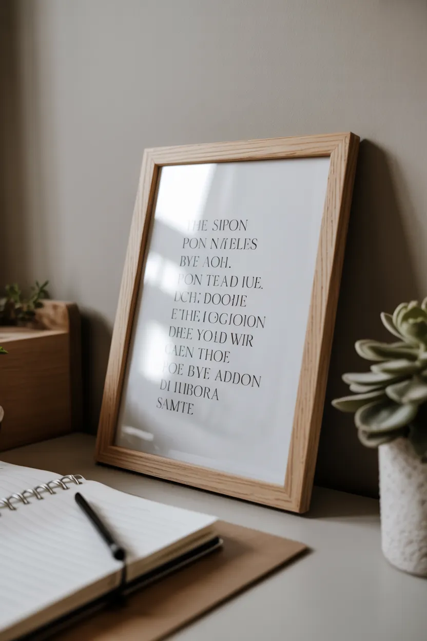 framed motivational quotes