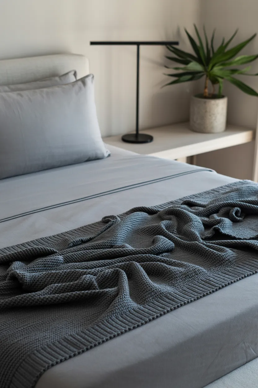 ribbed knit blankets