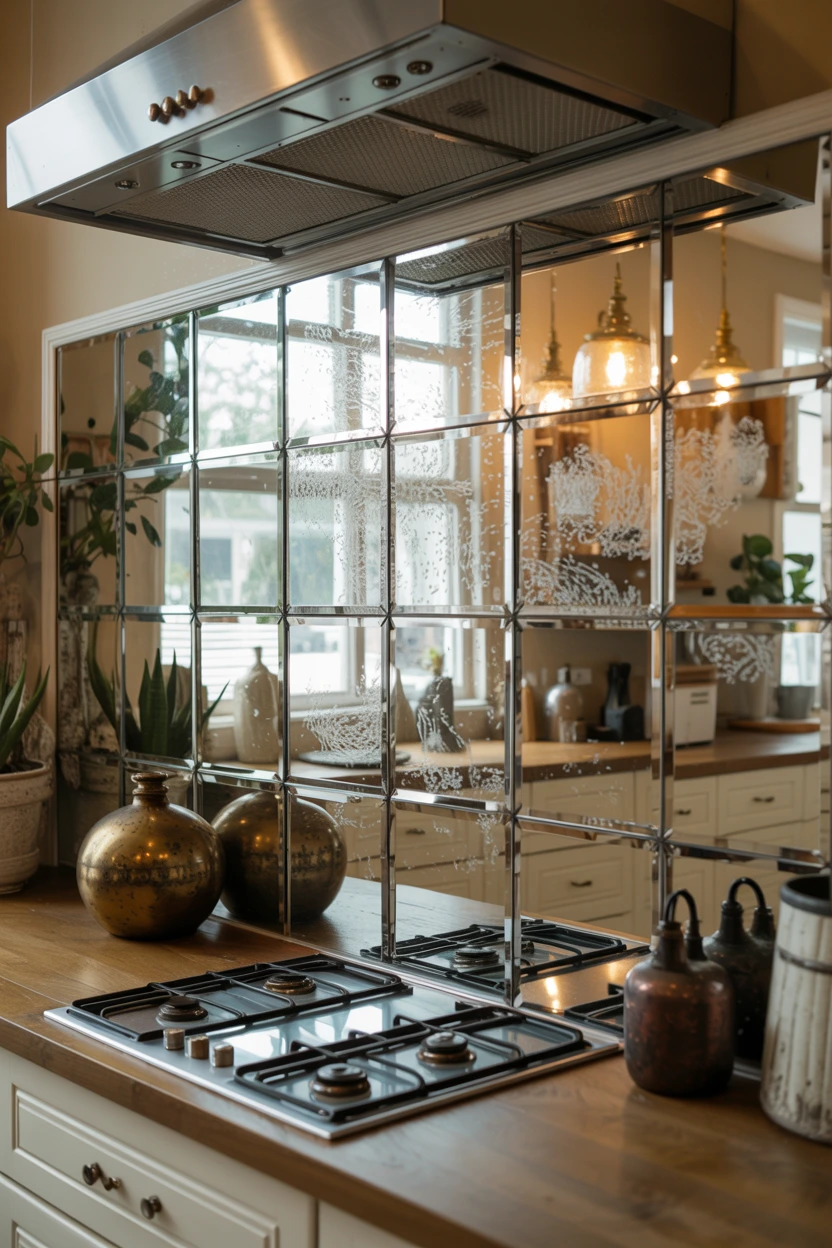 antique mirror panels