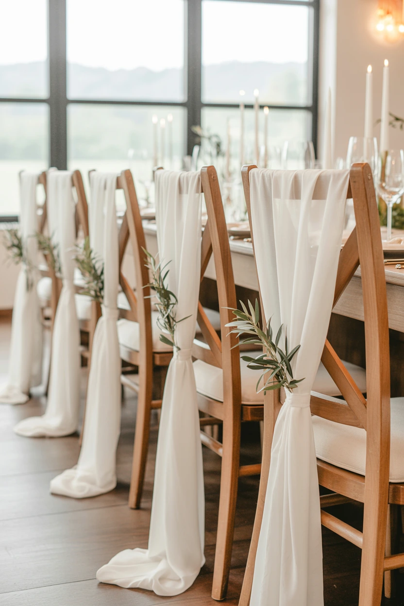chiffon chair sash ties