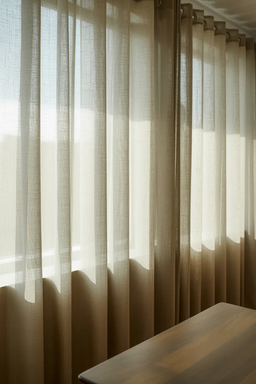light linen curtains