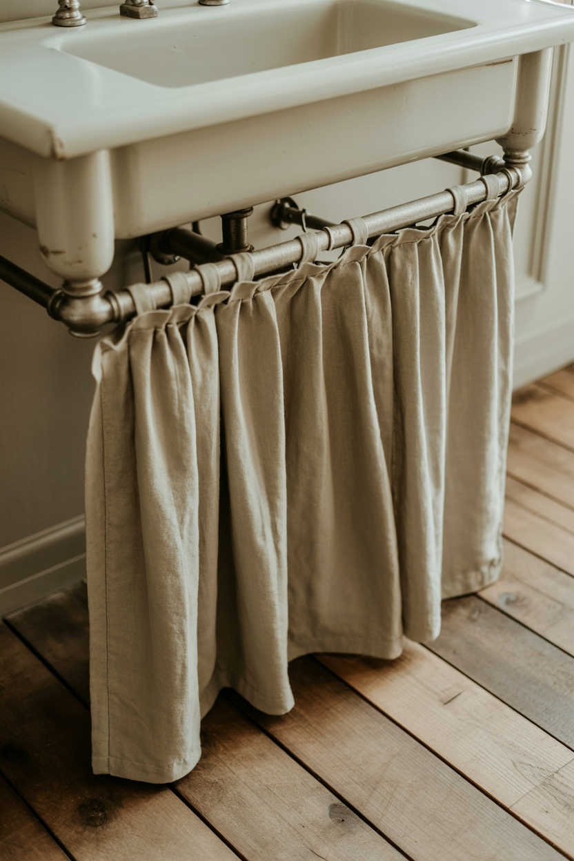 under-sink cabinet skirt