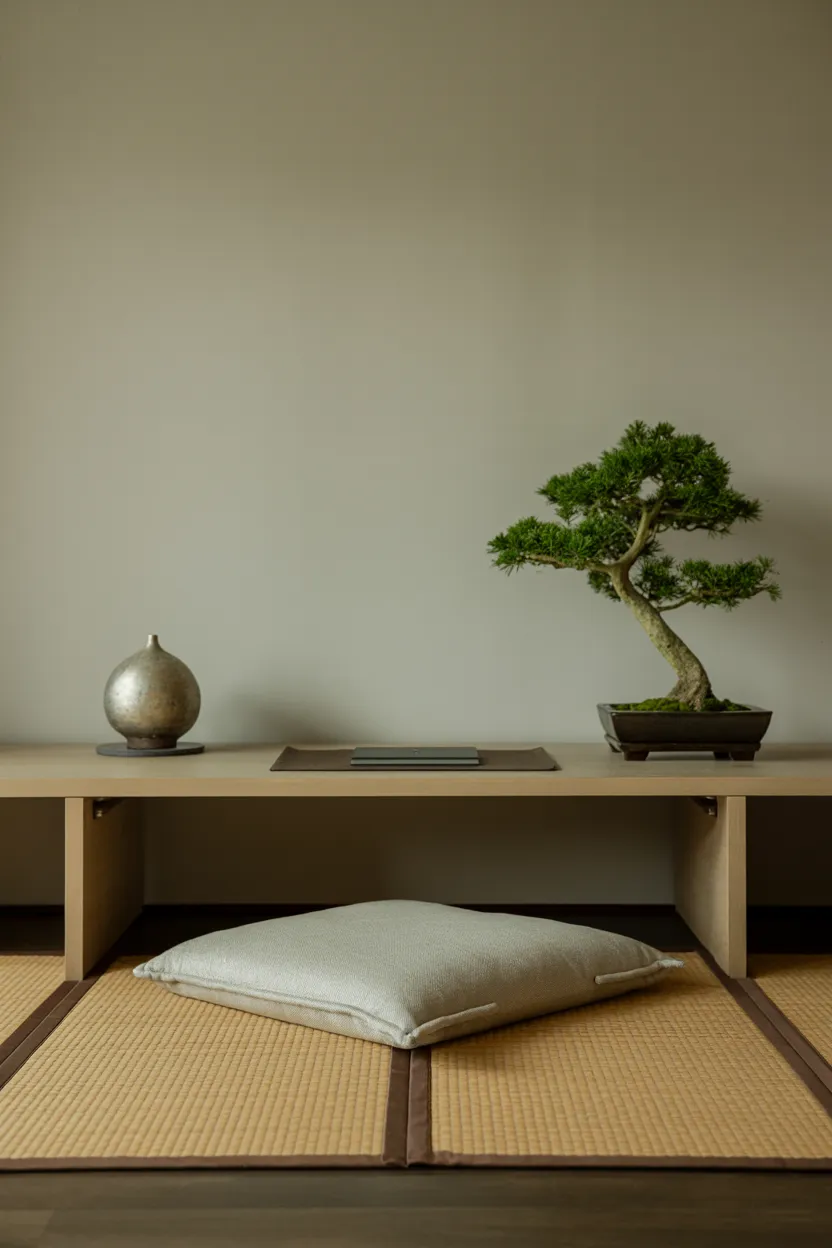 low-profile japanese desk