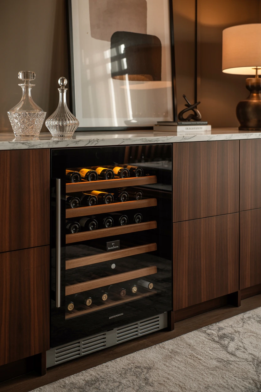 integrated wine cooler