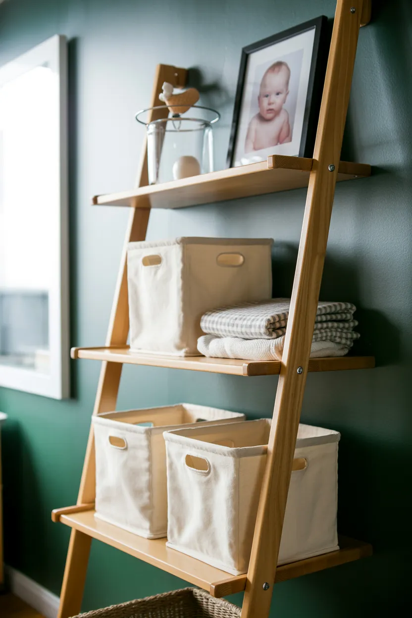 ladder style shelving