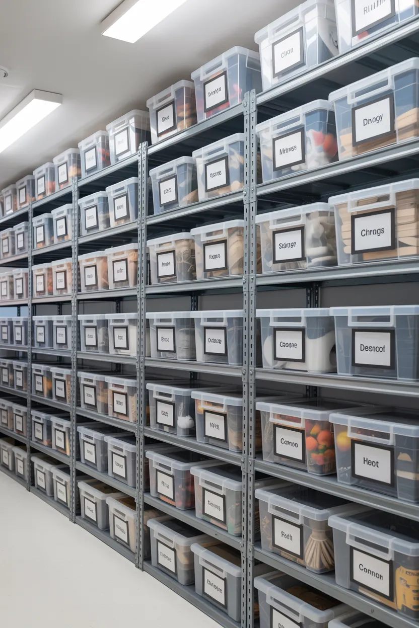 clear storage tubs