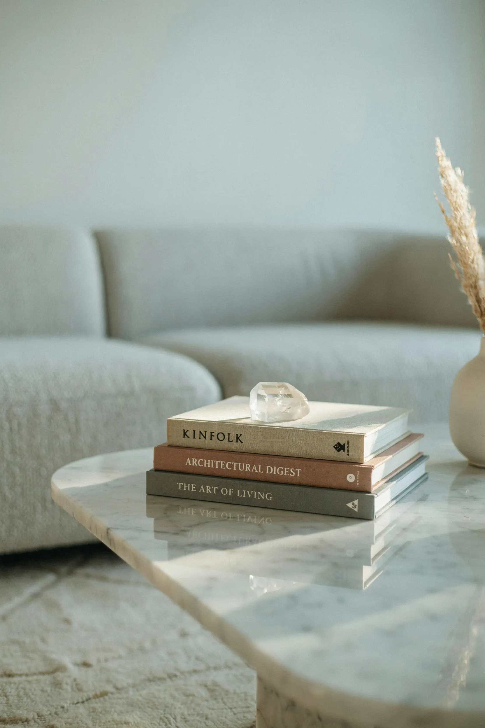 stacked art books