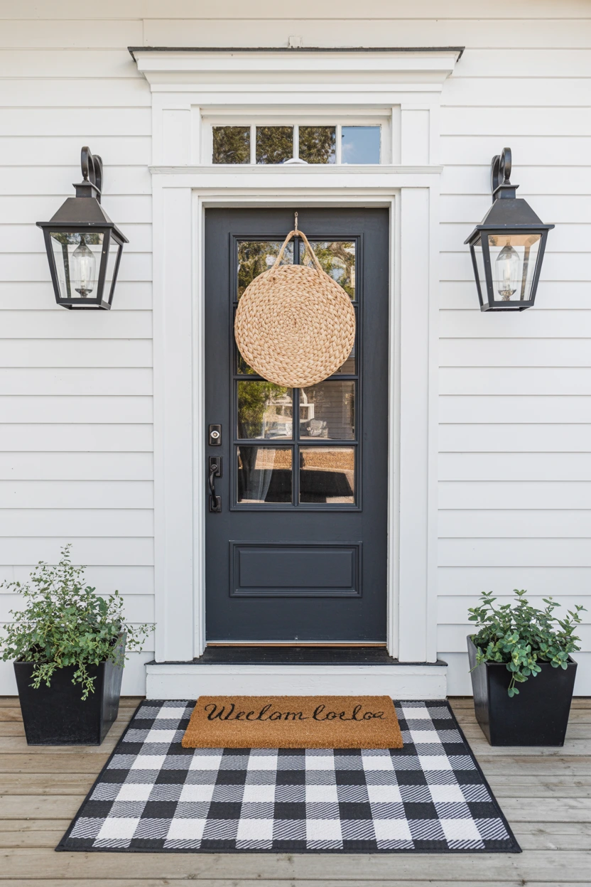 layered outdoor floor mats
