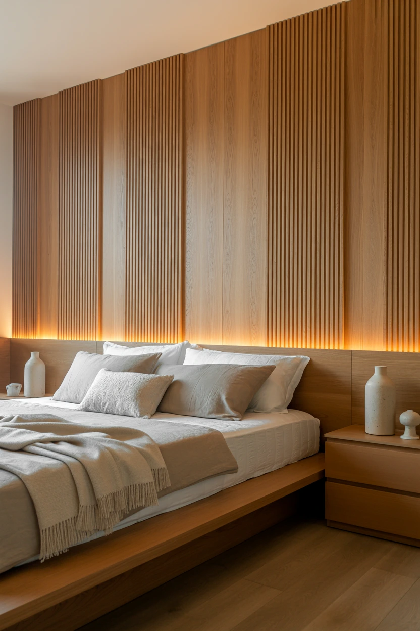 vertical wood slat panels