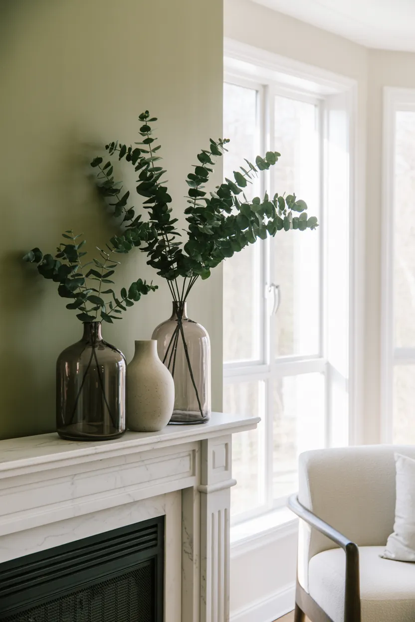 asymmetrical botanical vases