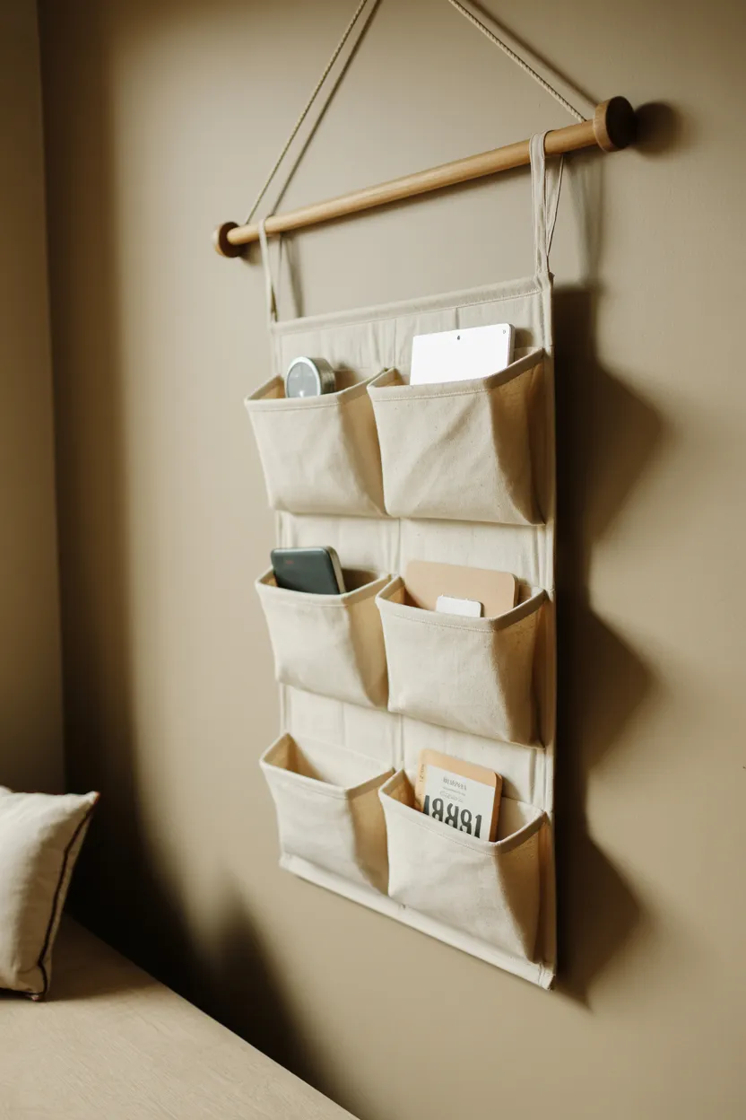 hanging fabric pockets