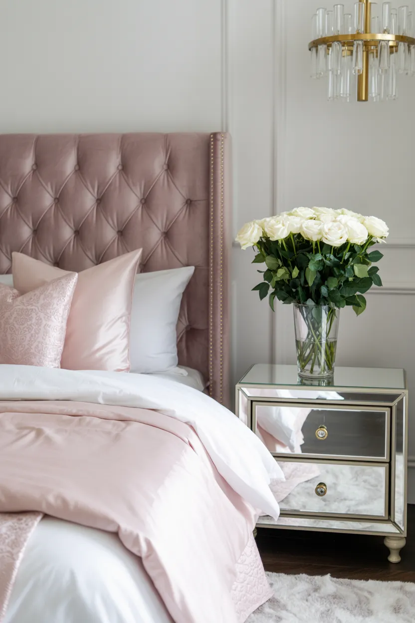 blush pink layers