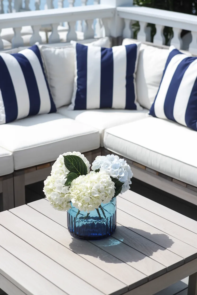 striped accent pillows