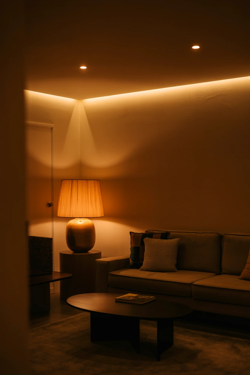 warm layered ambient lighting