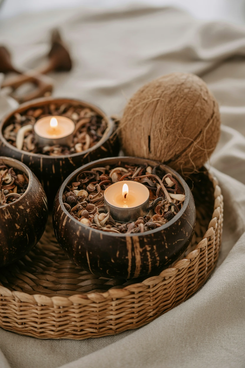 coconut shell decor