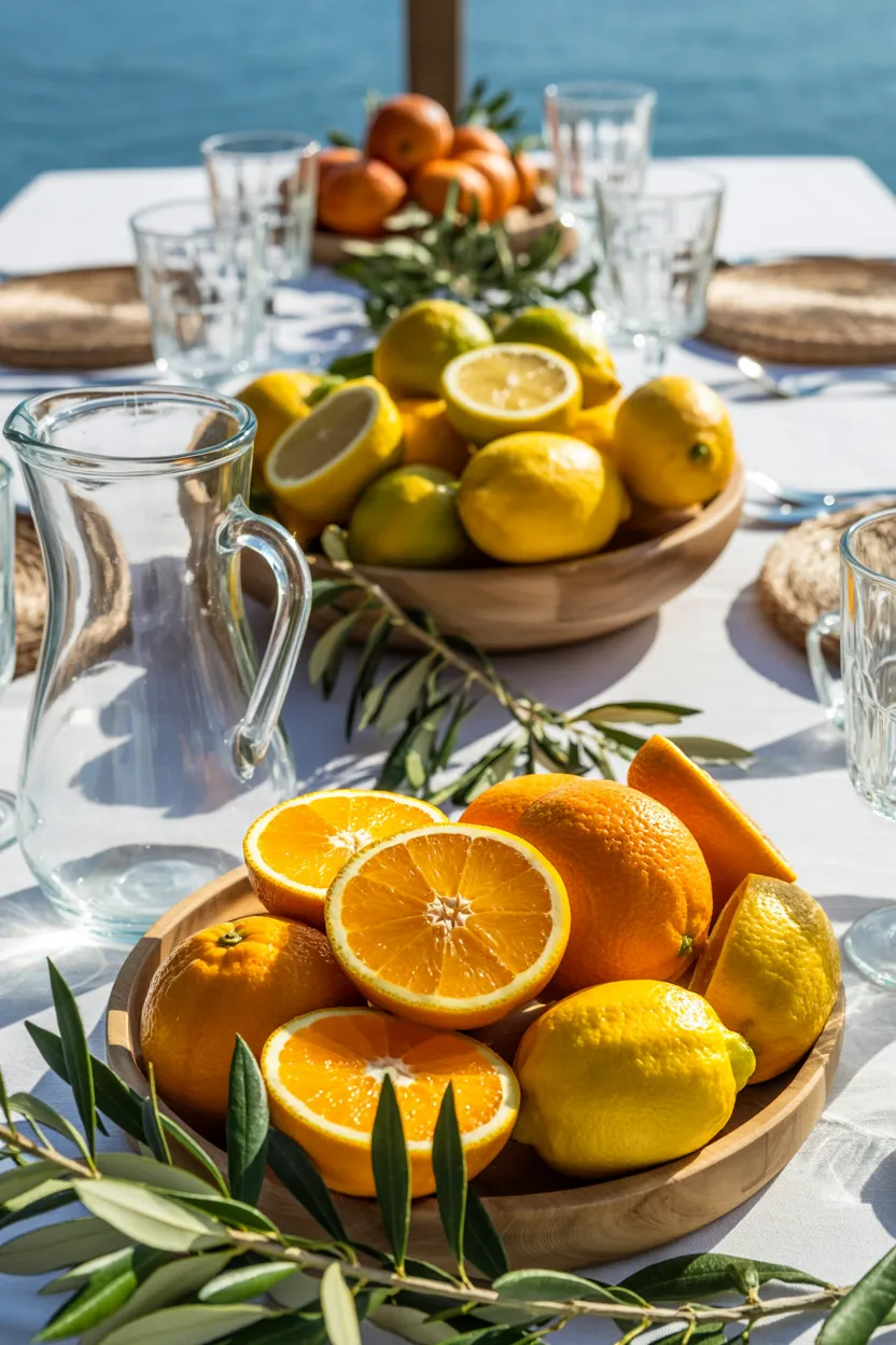 citrus table centerpieces