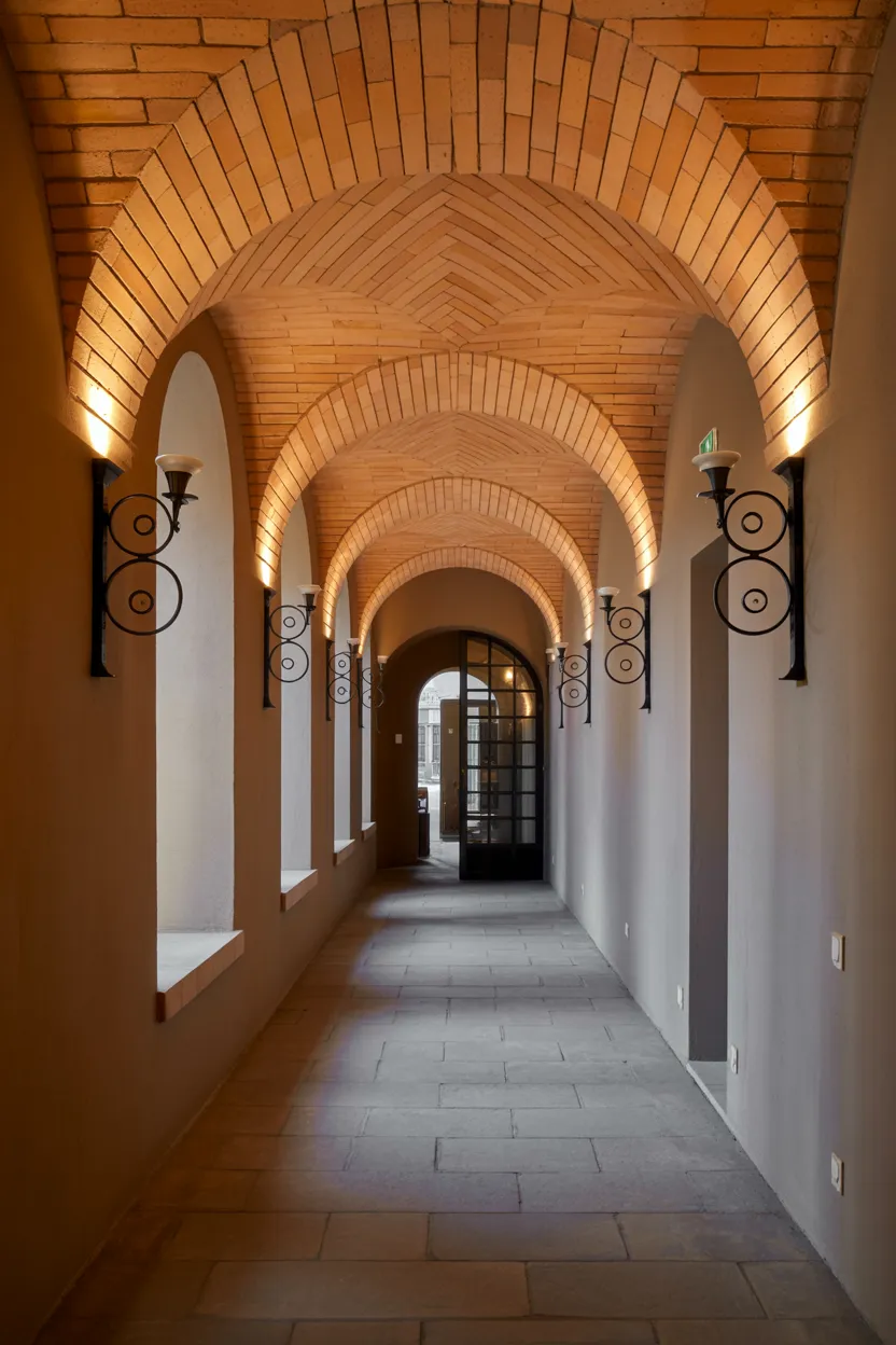 arched barrel vaults