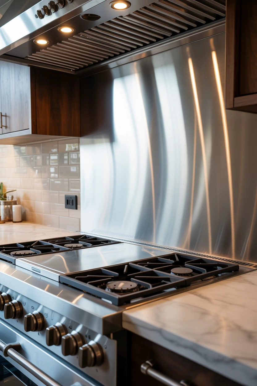 sleek stainless steel