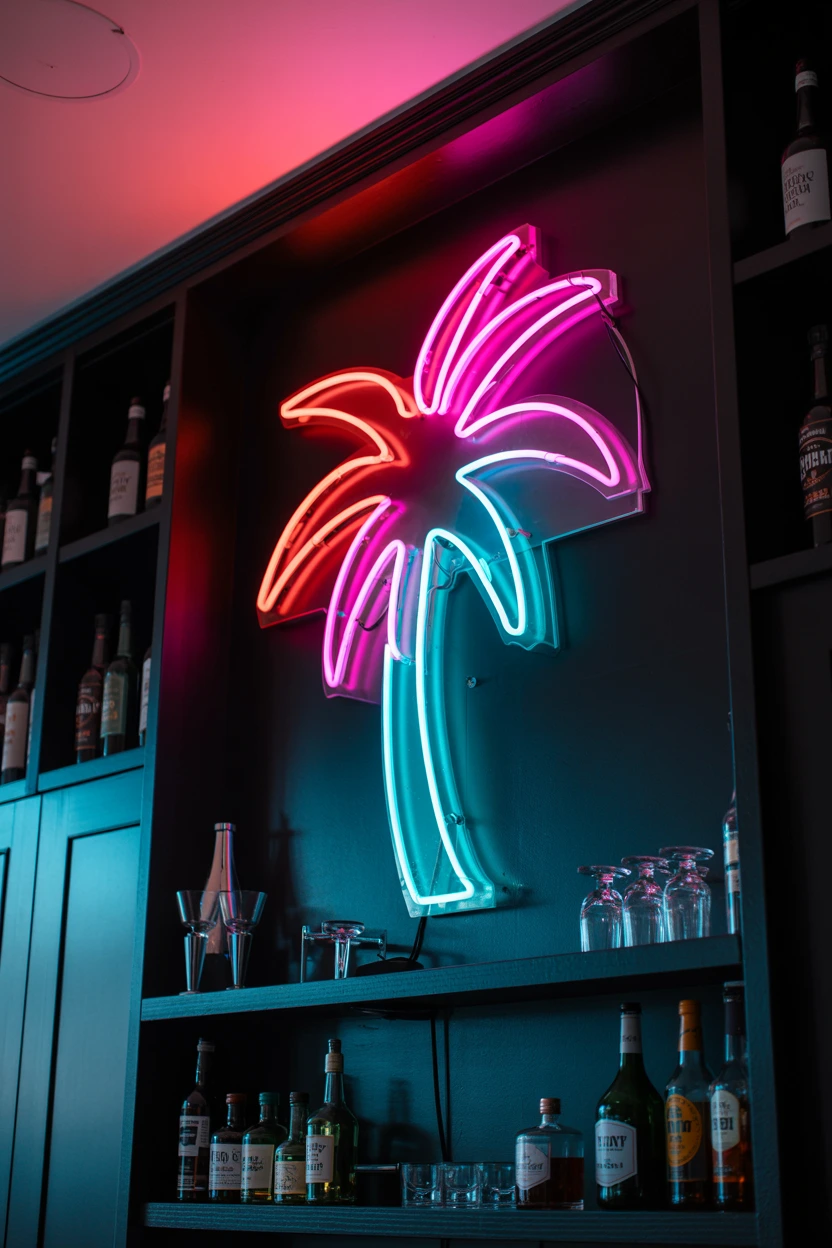 neon tiki signs