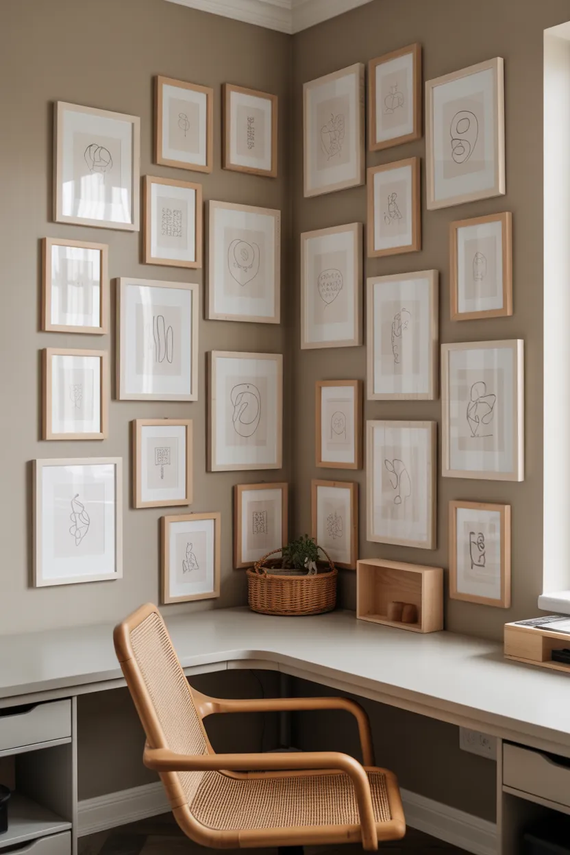 gallery wall corner