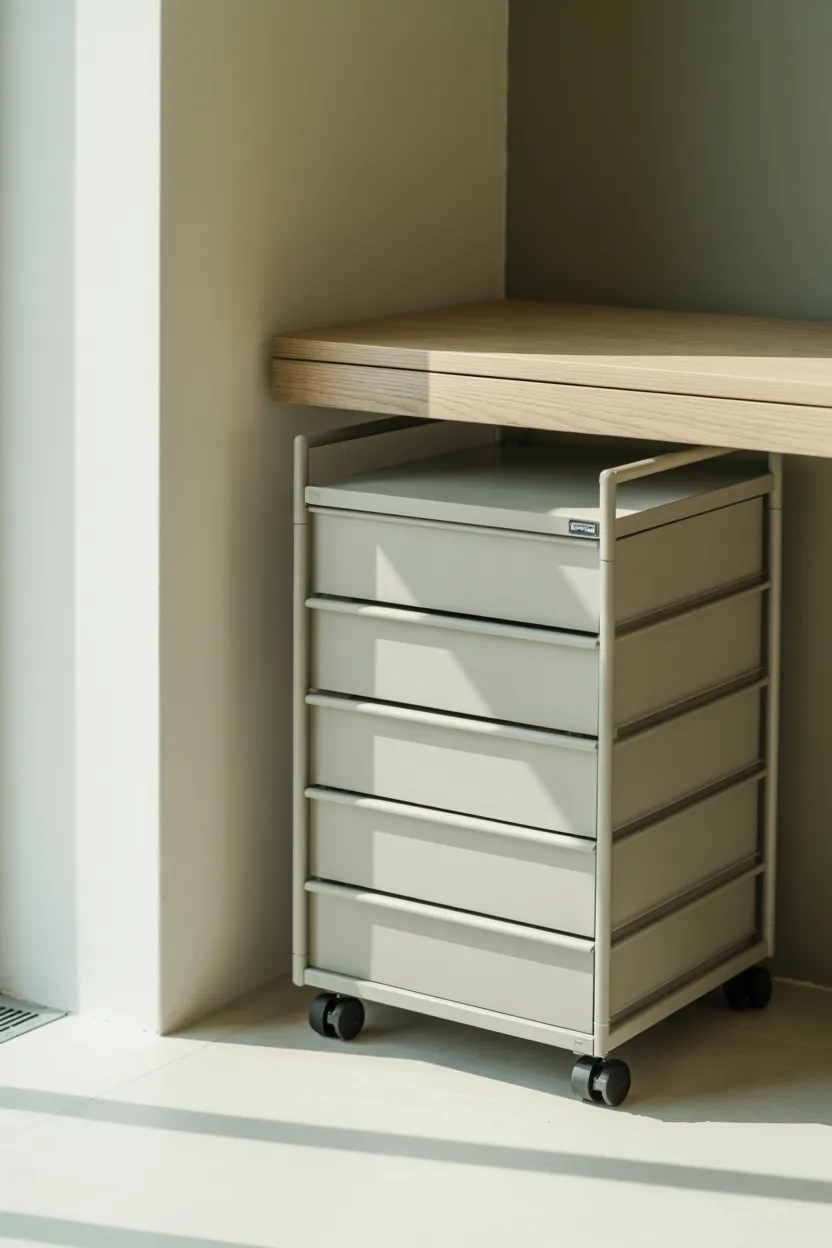 slim rolling drawers