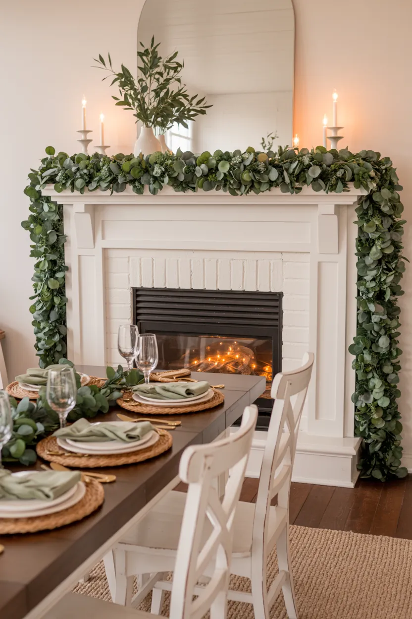 faux eucalyptus runners