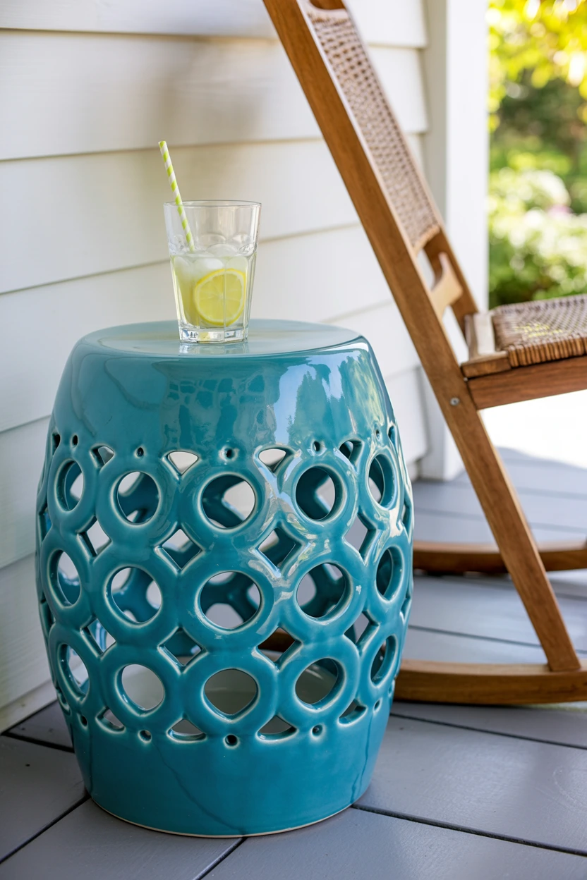 whimsical garden stools