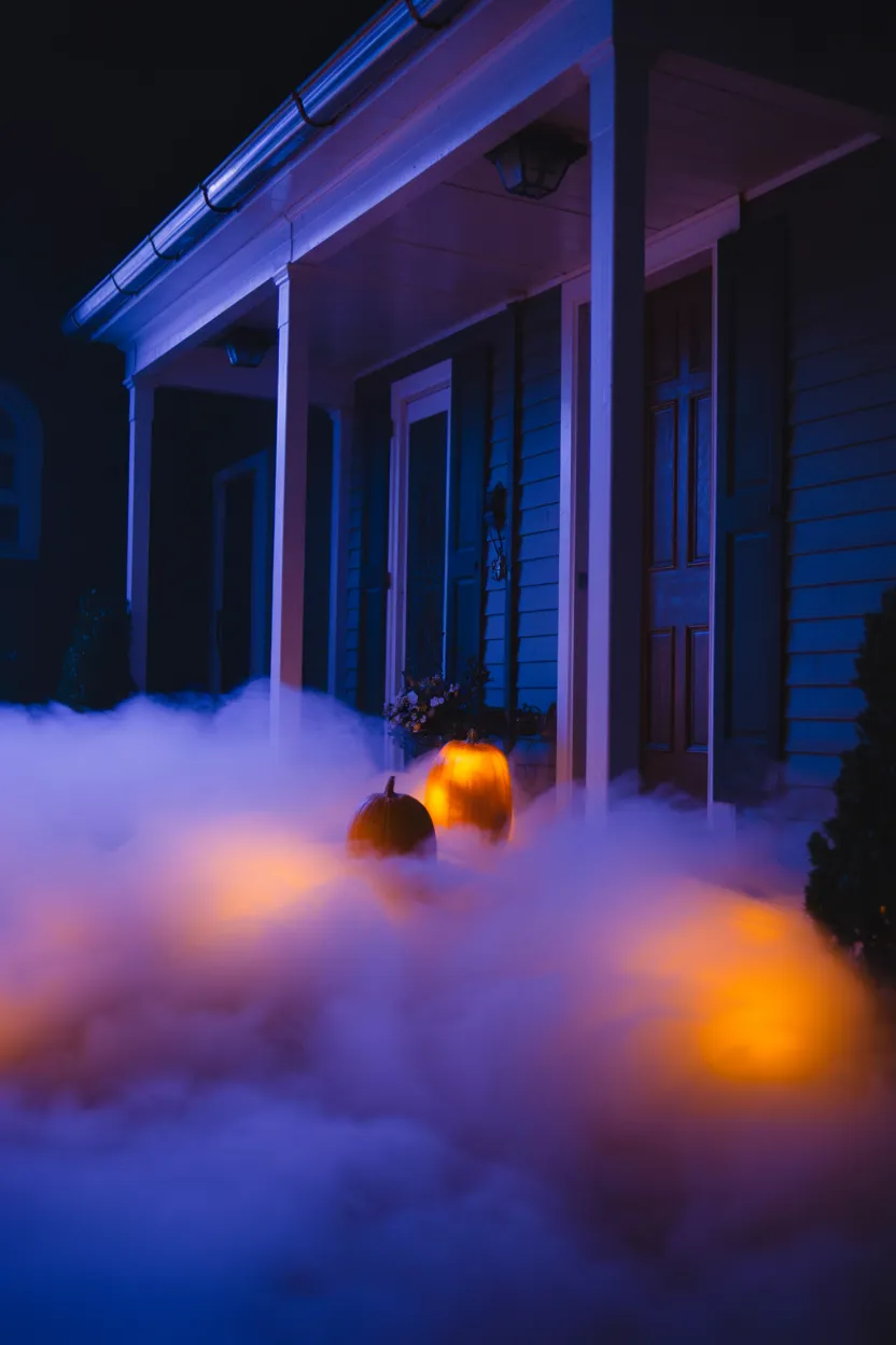 fog machine entryway