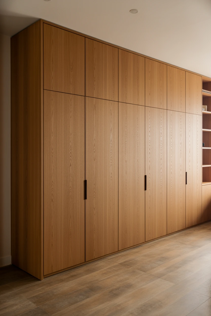 minimalist built in cabinetry