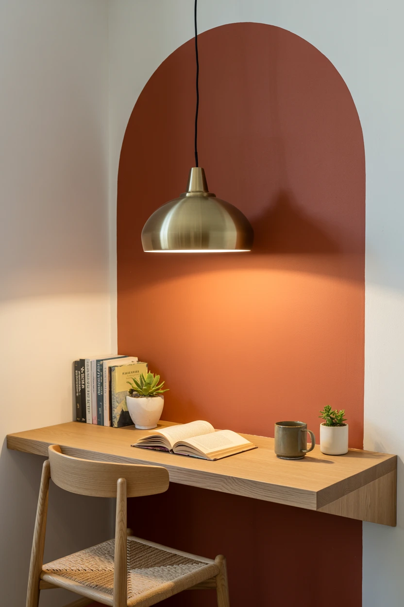 arch painted nook
