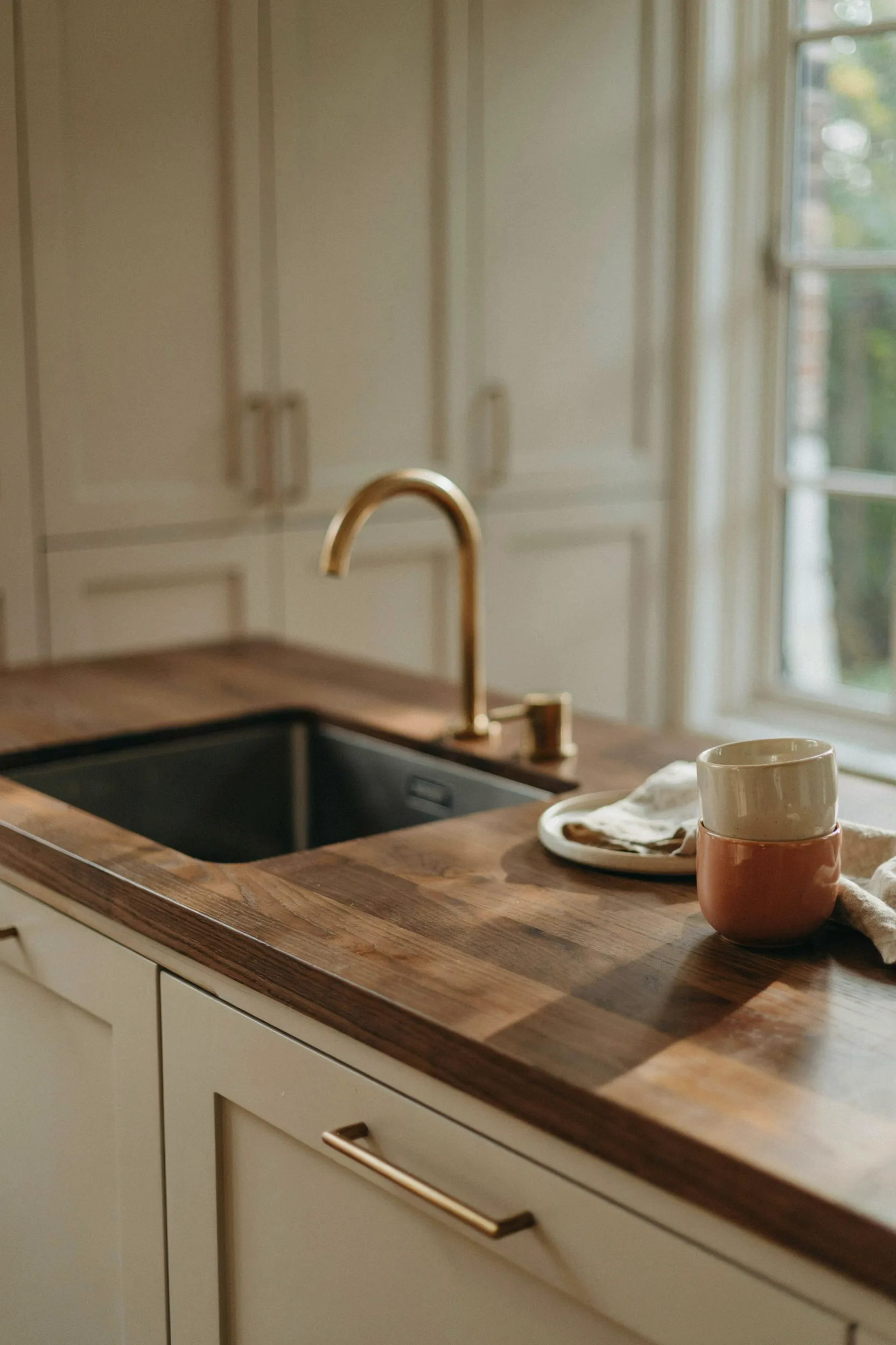 warm walnut countertop finishes