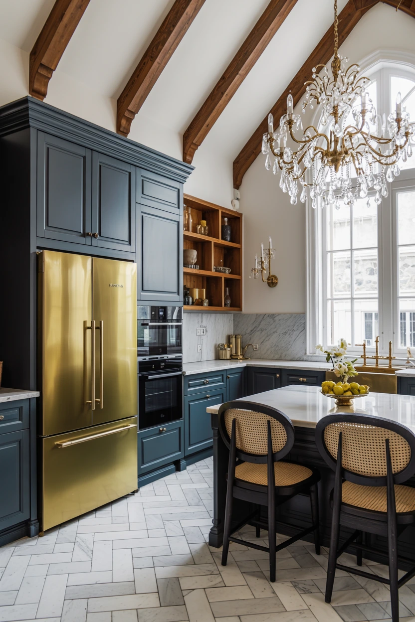 statement kitchen refrigerator